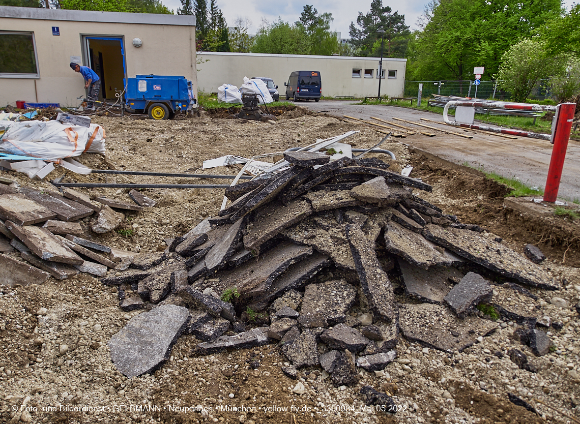 05.05.2022 - Baustelle am Haus für Kinder in Neuperlach